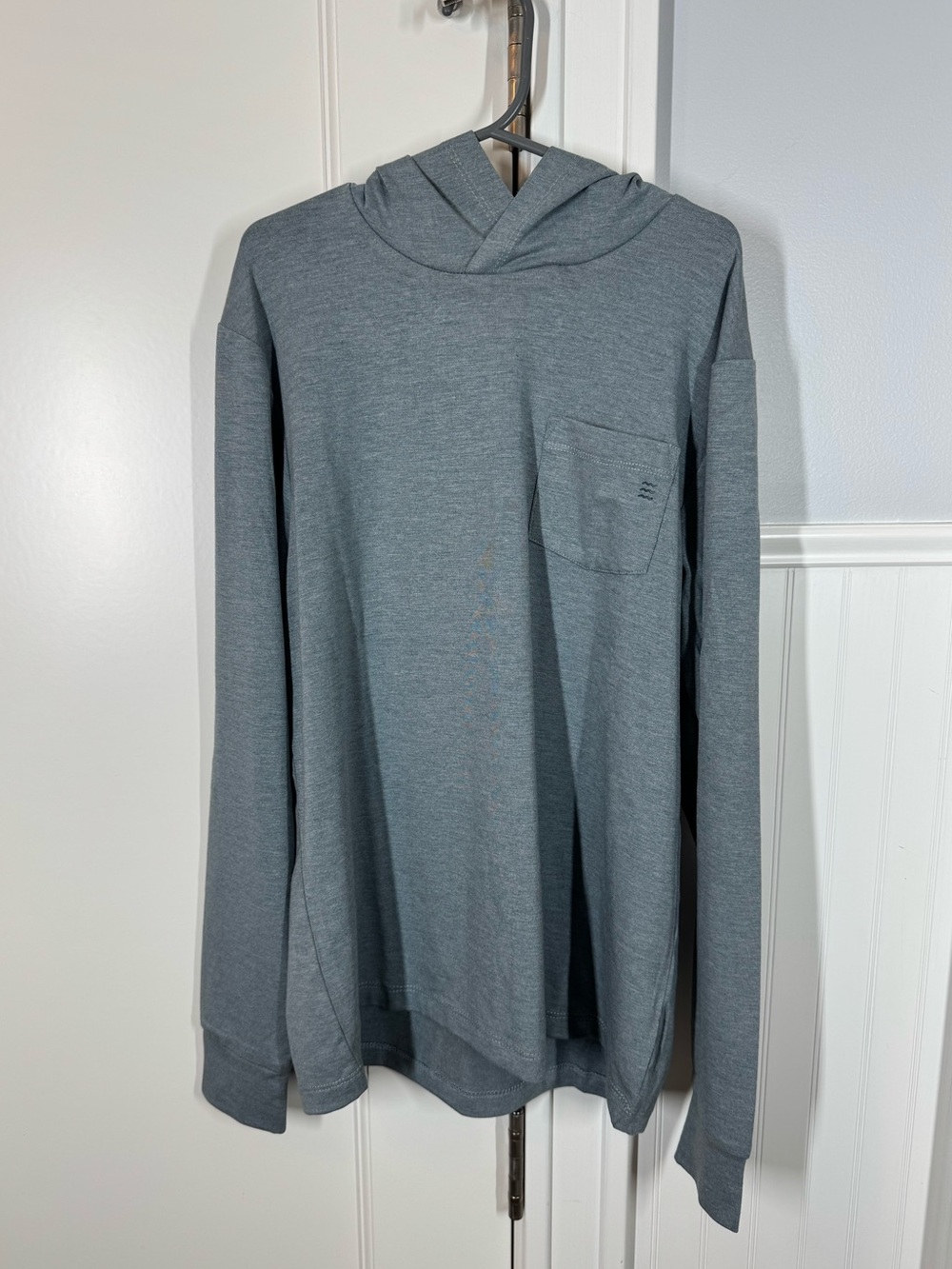 Free Fly Crossover Hoody Youth Medium Heather Blue NWT UPF 50+ Sun Protection